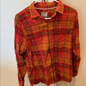 Hurley Multicolor Plaid Button-Up Shirt